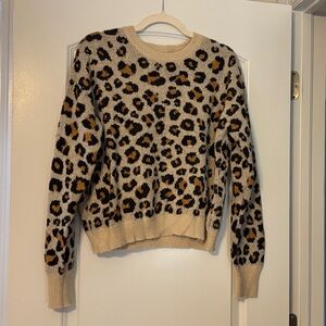 Leopard Print Women's Sweater